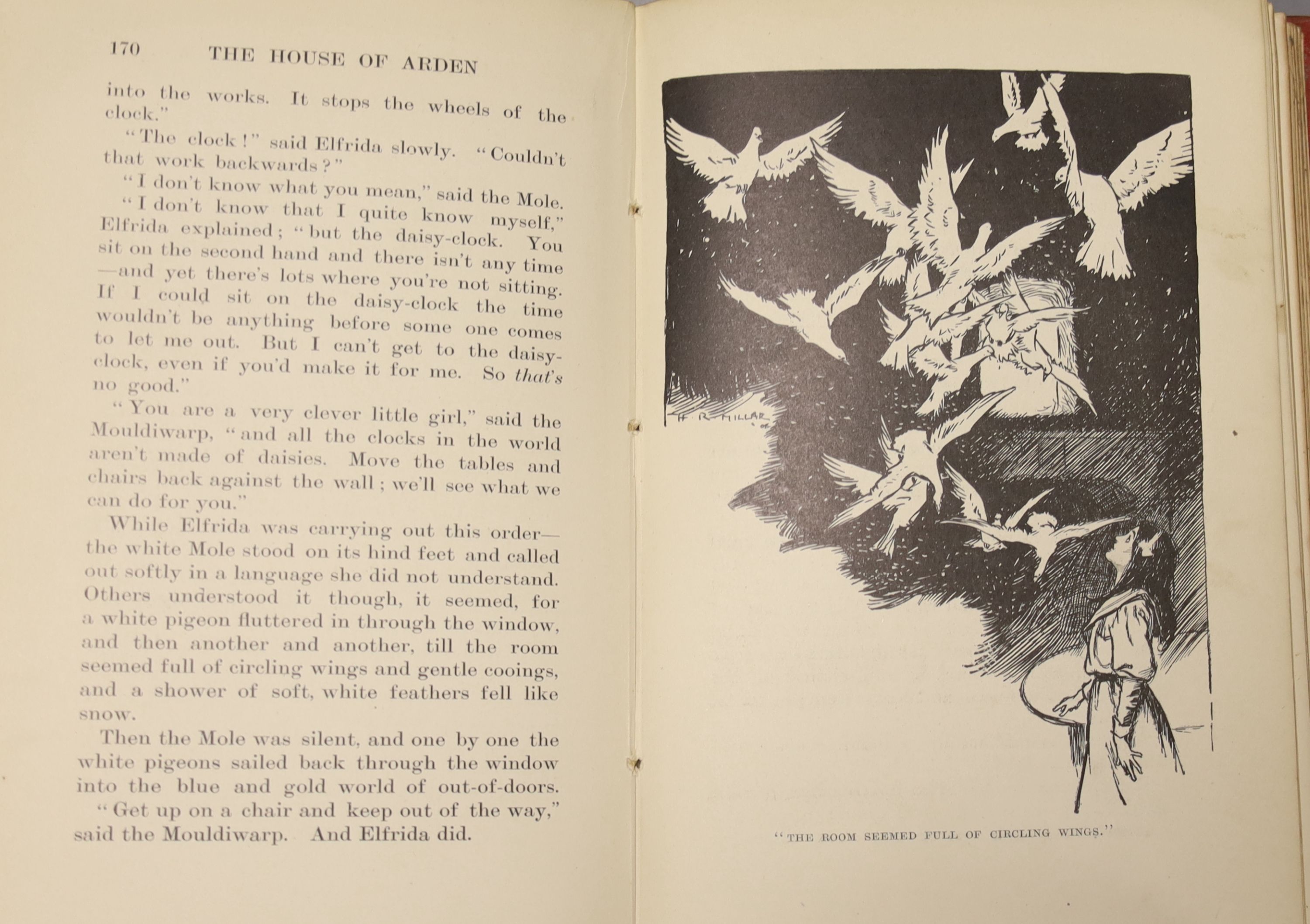 Nesbit, E, 'The House of Arden', 8vo, (no dj), first edition, illustrated by H.R. Millar, T. Fisher Unwin, London, 1908